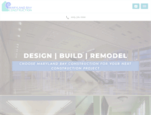Tablet Screenshot of mdcontractors.com
